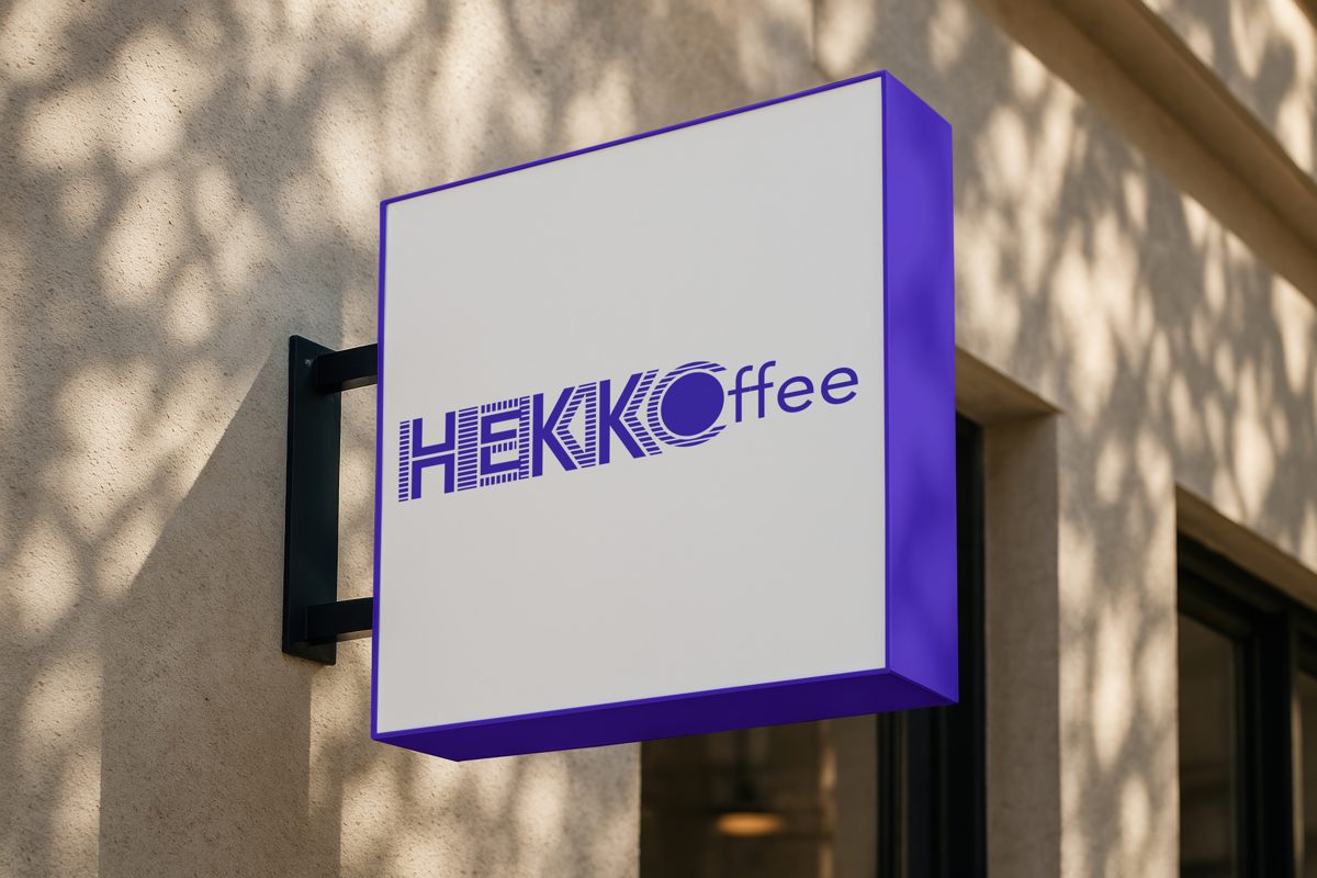 HEKKO Coffee storefront sign